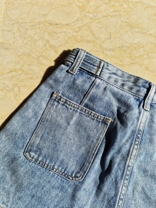 Pantaloncini jeans vintage vita regolabile