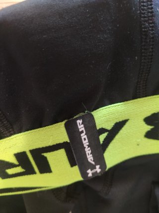 Under Armour Leggings Sportivi Neri Giallo