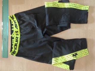 Under Armour Leggings Sportivi Neri Giallo