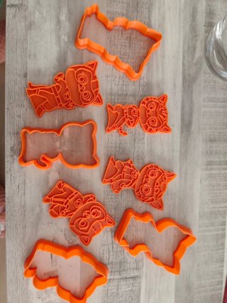 Molde Corta Galletas Superkitties Naranja