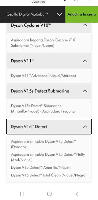 Spazzolino Motorbar Dyson Cyclone V10 Absolute