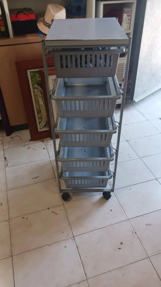 Mueble auxiliar cocina 5 cestas