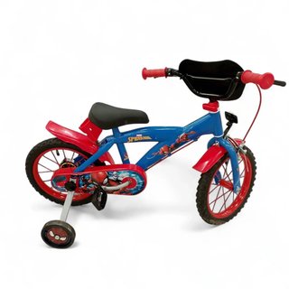 BICICLETA 16" SPIDERMAN CON RUEDINES