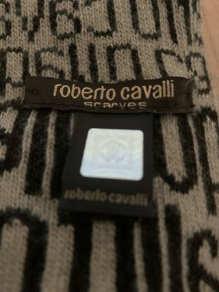 Sciarpa Roberto Cavalli Couture Beige/Nero