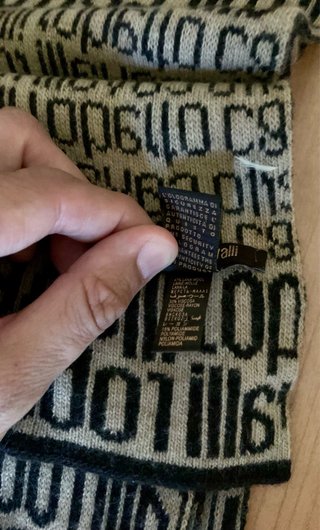 Sciarpa Roberto Cavalli Couture Beige/Nero
