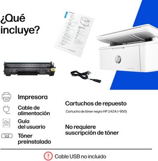 HP LaserJet M140w Impresora Multifunción WiFi