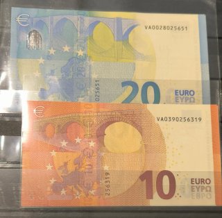 Billetes euros para coleccionistas