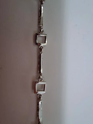 Pulsera Oro Blanco 18K Circonitas