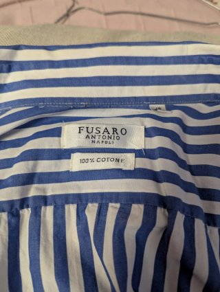 Camicia uomo in cotone Fusaro Napoli taglia 41