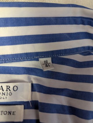 Camicia uomo in cotone Fusaro Napoli taglia 41