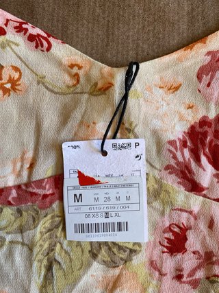 Top floral viscosa Stradivarius M