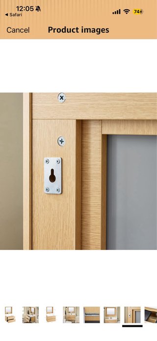 Mueble de baño Sobuy madera y blanco