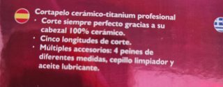 Cortapelo cerámico-titanio profesional
