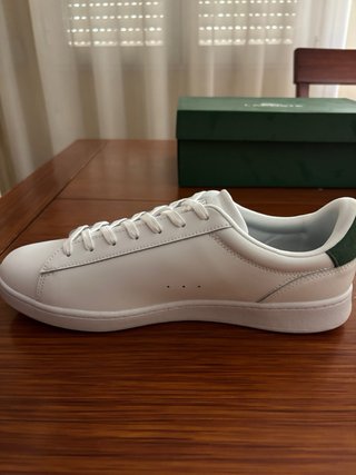 Lacoste Carnaby Blancas Verdes Talla 45 Nuevas