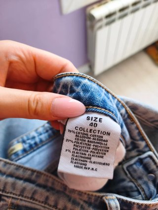 Falda vaquera larga talla 40