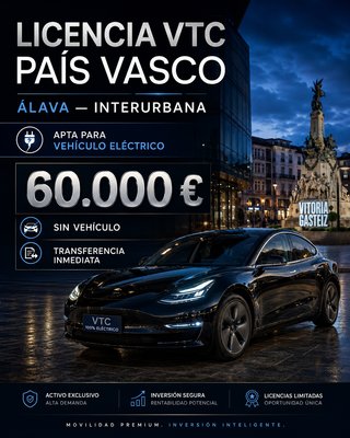 VENTA LICENCIA VTC PAÍS VASCO — ÁLAVA