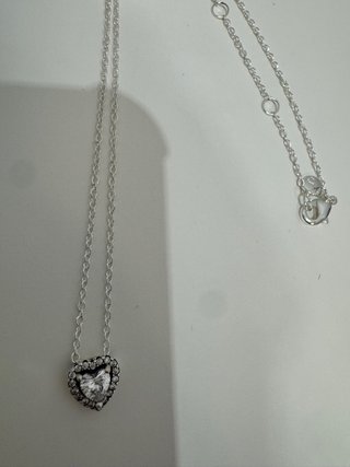 Conjunto Pandora Corazón Plata