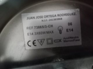 Lámpara de pared moderna 3 luces