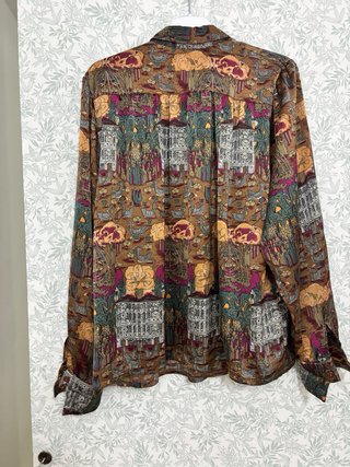 Camisa vintage manga larga