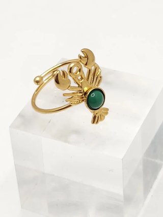Anillo Chapado Oro Acero Quirúrgico