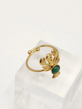 Anillo Chapado Oro Acero Quirúrgico