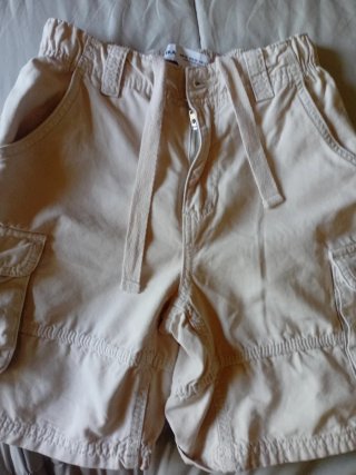 Bermudas Cargo Beige Bershka Talla XS