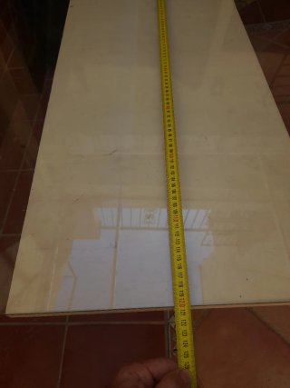 Cristal mesa rectangular transparente