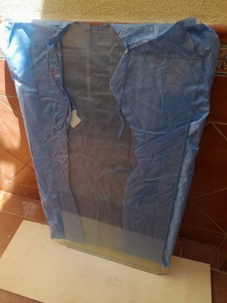 Cristal mesa rectangular transparente