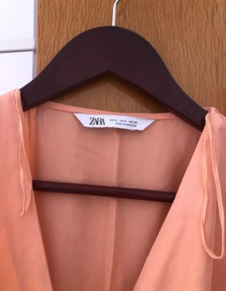 Tuta corta Zara salmone Lyocell taglia S