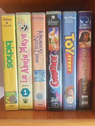 Lote 6 Películas VHS Disney