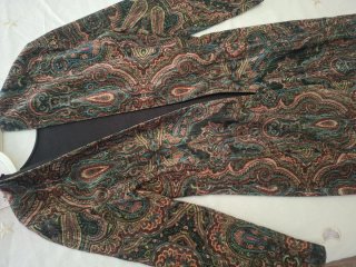 Vestido Zara estampado paisley manga larga