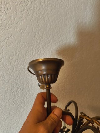Lámpara colgante vintage lágrimas cristal