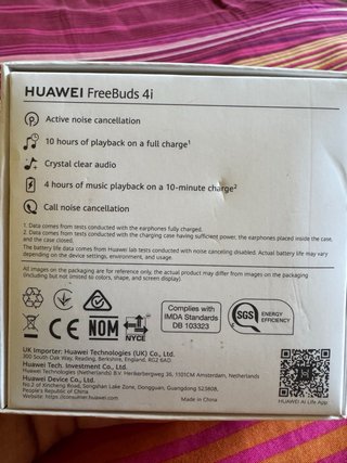Huawei FreeBuds 4i originales con caja y accesorio