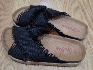 Sandalias negras plataforma talla 37