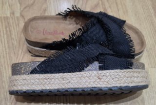 Sandalias negras plataforma talla 37