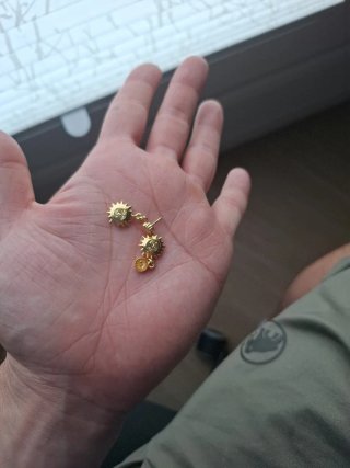 Pendientes de oro