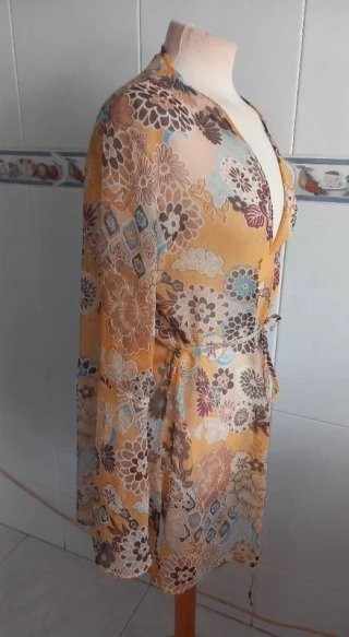 Caftán Mujer T. XL Estampado Floral