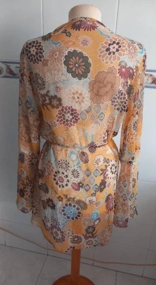 Caftán Mujer T. XL Estampado Floral