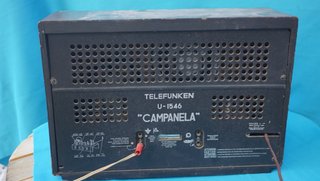 Radio Antigua Telefunken Marrón y Beige campanela