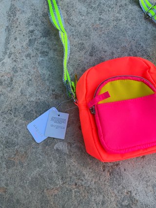 Bolso infantil neón naranja Accessorize