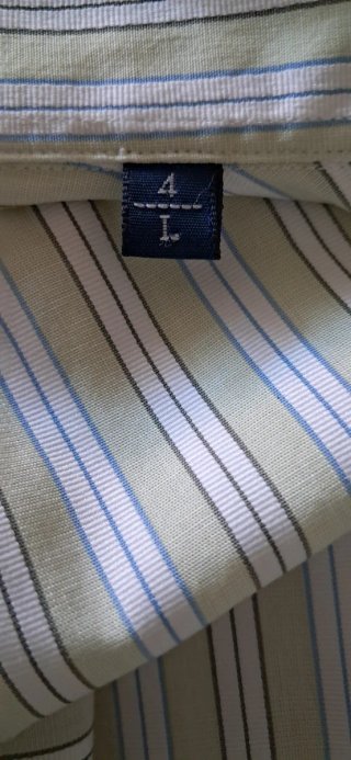 Camisa Burberry Caballero Talla L Rayas Verdes