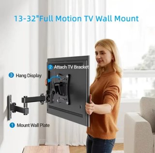 Soporte Pared TV Ajustable 10-32