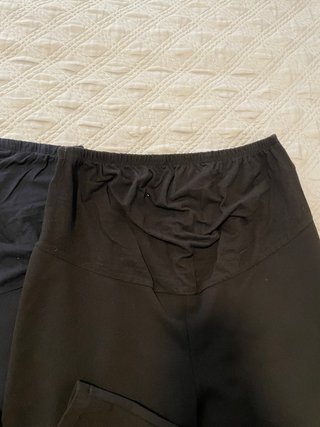 Pantalones premamá embarazo negro y azul