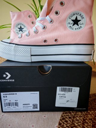 Converse Plataforma Rosa Talla 37