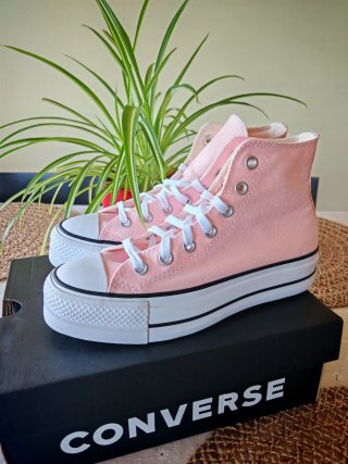 Converse Plataforma Rosa Talla 37