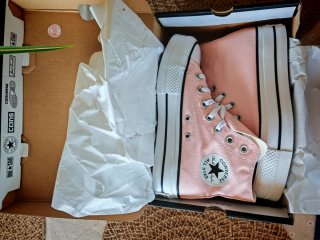Converse Plataforma Rosa Talla 37