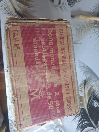 Caja 2000 monedas 2 ptas. Fábrica Nacional