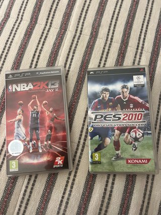Lote 7 Juegos PSP: FIFA, PES, NBA 2K, EyePet