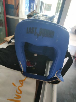 Casco Boxeo Amateur Competición Azul