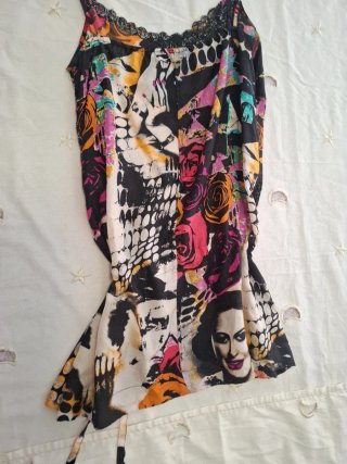 Top estampado mujer